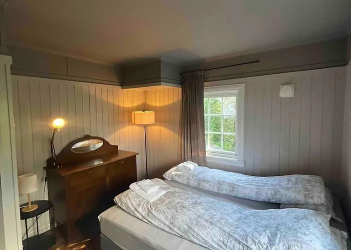 Traditional Norwegian Villa, Bay View And Boat